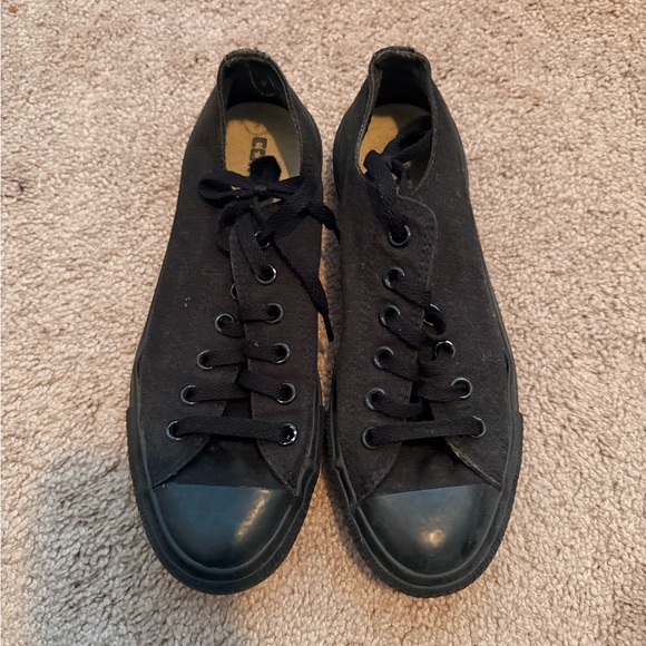 Converse Women's Black Sneakers - Picture 2 of 9